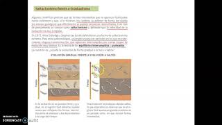 EVOLUCIÓN 6 GRADUALISMO Y SALTACIONISMO [upl. by Nodnrb823]
