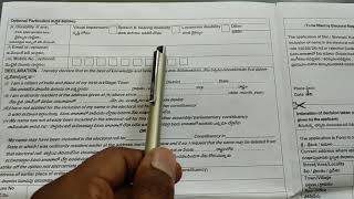 How To Fill Voter ID Form Number 6  How to Fill Form 6 To Apply For New Voter Card Telugu [upl. by Nipahc869]