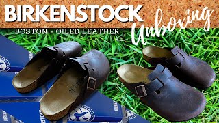 BIRKENSTOCK Boston Oiled Leather Habana [upl. by Atinrehs718]