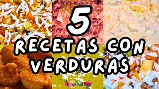 ✅5 RECETAS CON VERDURAS mihogardulcehogar recetassincarne recetasconverduras viral [upl. by Eidaj]