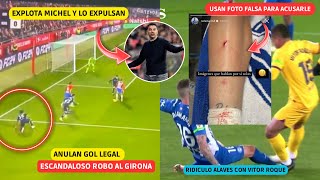 ROBO AL GIRONA CON OTRO ARBITRAJE HORRIBLE Y GOL ANULADO RIDICULO DEL ALAVES CON VITOR ROQUE ❌ [upl. by Ahsiya]