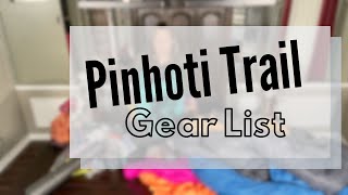 Pinhoti Trail  Gear List [upl. by Sharona]