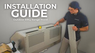 How To Install Your Outdoor Range Hood New Proline BBQ Series  BBQ Ultra [upl. by Latini618]