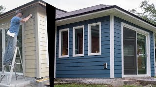 HardiePlank Siding Installing Fiber Cement Planks on Exterior Walls Vid 10 [upl. by Qulllon]