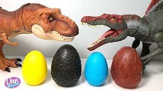 Hatch new Dinosaur Toys Eggs with Jurassic World Dinosaur Fun Video [upl. by Wrand]