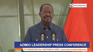 LIVE Raila Odingas EXPLOSIVE Press briefing after Ruto defended his GTOG oil deal [upl. by Guendolen]