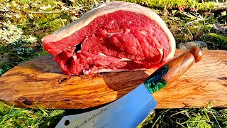 Tender and Juicy Beef with flufy Basamati rice ASMR outdoor Cooking Camping Relaxing Video [upl. by Ennaej]