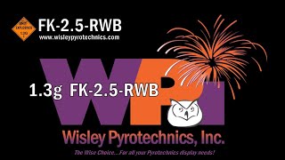 Wisley Pyrotechnics Inc FK25RWB Flower King 13g firework [upl. by Akenihs]