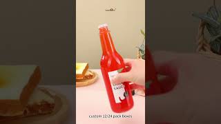 Glass Sauce Bottle with Plastic Screw Cap [upl. by Ariaec]