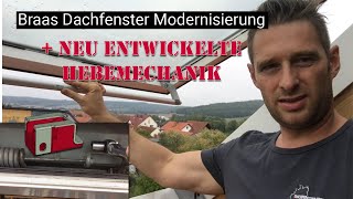 Braas Dachfenster Modernisierung und reparatur Hebemechanik NEU ENTWICKELT [upl. by Abell]