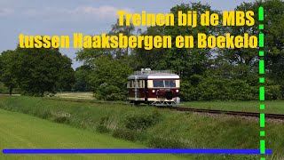 Treinen bij de MBS tussen Haaksbergen en Boekelo [upl. by Reifinnej]