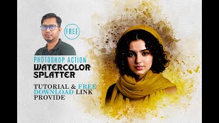 Tutorial amp Free Download Link Provide Watercolor Photoshop Action [upl. by Abert]