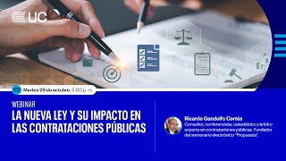 Webinar La nueva ley y su impacto en las contrataciones públicas [upl. by Derrek]