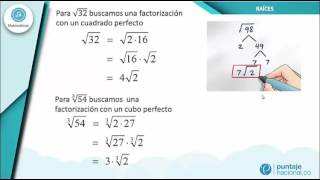 Simplificación de raíces inexactas [upl. by Dyraj]