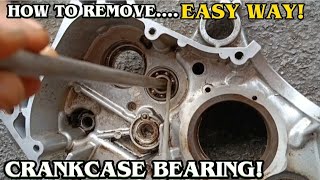 HOW TO REMOVE CRANKCASE BEARINGNo need welding [upl. by Leveroni]