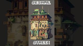 Sesame Street Timelapse minecraft minecraftbuilding minecraftbuild [upl. by Eilram955]