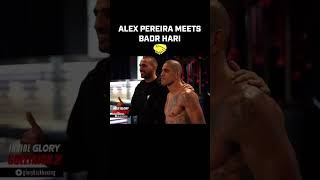 Kickboxing legends Alex Pereira and Badr Hari meet for the first time [upl. by Aneehsit]