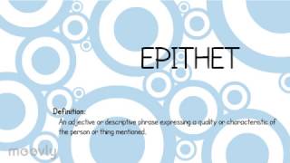 Epithets in Literature [upl. by Ayenat]