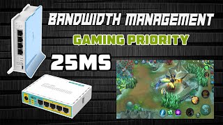 Mikrotik Gaming Priority Fasttrack Port amp Bandwidth Management [upl. by Dart]