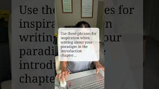 Writing about research paradigms  how to introduce your paradigm in your thesis introduction [upl. by Mit]