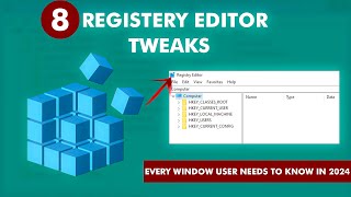 8 Registry Editor TWEAKS ✨Every Windows USER Needs to KNOW in 2024 [upl. by Ver105]