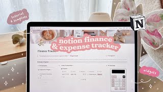 2023 NOTION TUTORIAL 💡💸 How to add a finance tracker on Notion [upl. by Marcile]