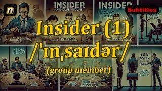 n Insider meaning group member with 5 examples [upl. by Uht]