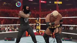 WWE 2K24  RAW ENTERTAINMENT  WORLD WRESTLING  RIKISHI VS ROMAN REIGNS  GAMEZONETAMILAN [upl. by Seugram]