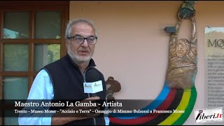 Antonio La Gamba artista  Omaggio a Francesco Moser [upl. by Euqinaj]