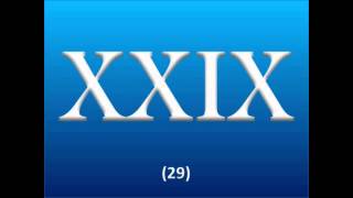 Roman Numerals  1 to 50 [upl. by Bow694]