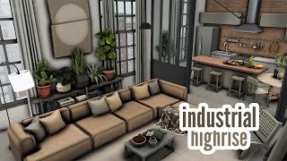 industrial highrise \\ The Sims 4 CC speed build [upl. by Odericus423]