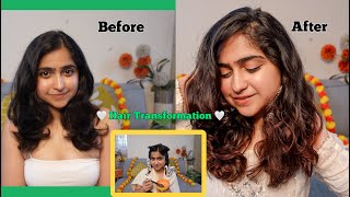 Hair Transformation at Home ft Garnier Color Natural  Hair Color at Home  Diwali ready [upl. by Raddi948]