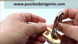 Solución Hanayama Cast KeyHole Solution [upl. by Lorrie]