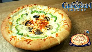 Genshin Impact Recipe 51  Invigorating Pizza  Jeans Specialty [upl. by Anawit860]