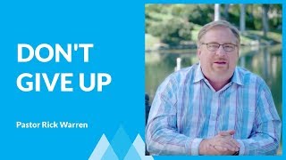 How To Fight Discouragement with Rick Warren [upl. by Dhar]