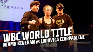 WBC MUAY THAI WORLD TITLE 🌍🏆 Niamh Kinehan vs Ludovica Ciarpaglini  SuperShowDown  Fight Replay [upl. by Gunner749]