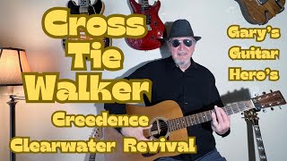 quotCross Tie Walkerquot Simplified Beginner Acoustic Guitar Lesson beginnerguitarlessons [upl. by Nevag]