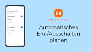 Automatisches EinAusschalten des Handys planen  Xiaomi Android 13  MIUI 14 [upl. by Slrahc136]