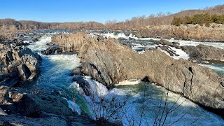 Kayaking Great Falls of the Potomac for the First Time  High Water Virginia Lines [upl. by Akinas]