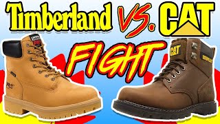 Best Budget Work Boot  Timberland Pro VS CAT  CUT IN HALF [upl. by Edgell610]