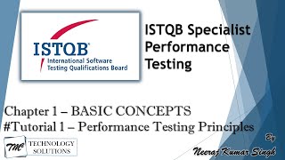 ISTQB Performance Tester  11 Principles of Performance Testing  ISTQB Tutorials [upl. by Diena7]