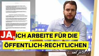 JA ich arbeite für die ÖffentlichRechtlichen Und JETZT [upl. by Leinto]