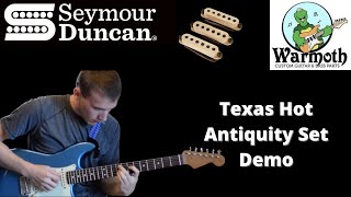 Seymour Duncan Texas Hot Antiquities and Warmoth Stratocaster Neck Demo [upl. by Nanor]