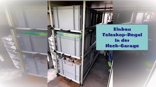 Regalsystem mit Teleskopschienen für die Heckgarage [upl. by Cocks]