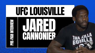 Jared Cannonier full UFC Louisville prefight media day interview [upl. by Inilam927]