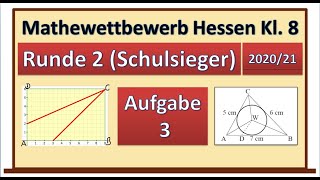 Mathewettbewerb Hessen 202021 Runde 2 Schulsieger Lösung Aufgabe 3  Drittelung von Figuren [upl. by Lenoj]