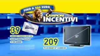 Euronics Campioni degli incentivi  TV Sharp LC32DH510E  Tessera Mediaset Premium [upl. by Arimas]