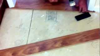 How to install laminate flooring under the door jambs [upl. by Aser255]