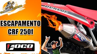 ESCAPAMENTO CRF 250f FOCO RACING  Olireview [upl. by Aleusnoc]