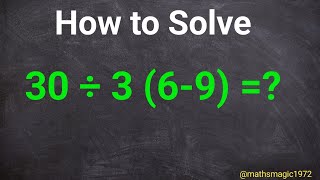 quotMath Problem Whats the Answer to 30 ÷ 3 69 Explainedquot [upl. by Body352]